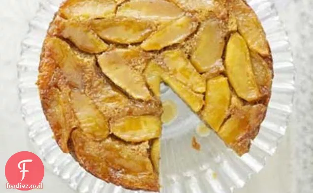עוגת תפוחים קרמל עם פודינג Cointreau