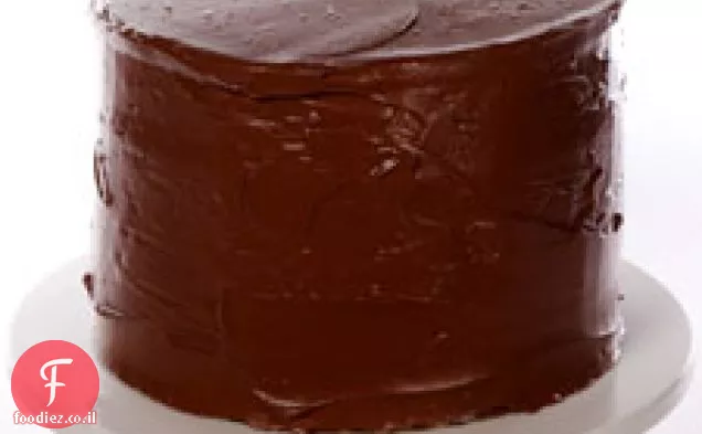 עוגת חמאה צהובה עם ציפוי שוקולד