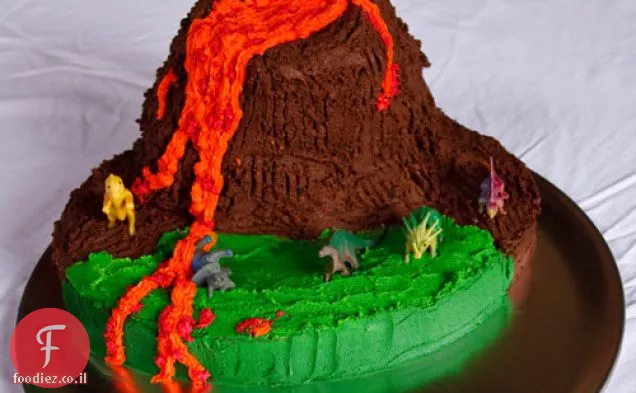 עוגת יום הולדת הר געש