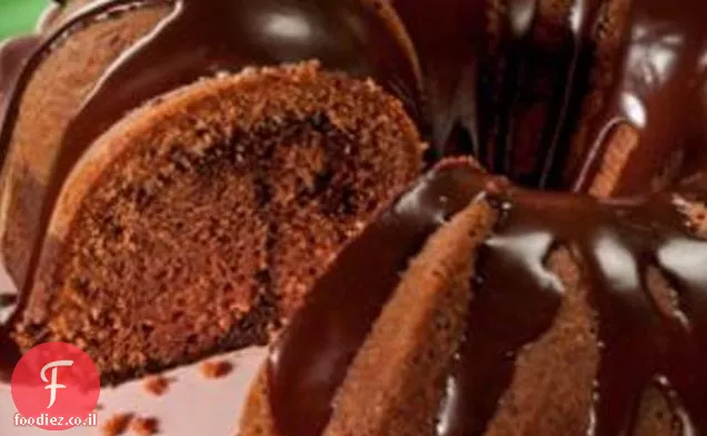 עוגת מערבולת שוקולד כפולה