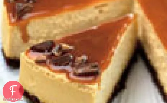 עוגת גבינה עם טופי קראמל
