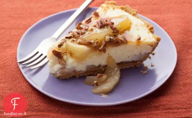 עוגת גבינה עם תפוח קרמל