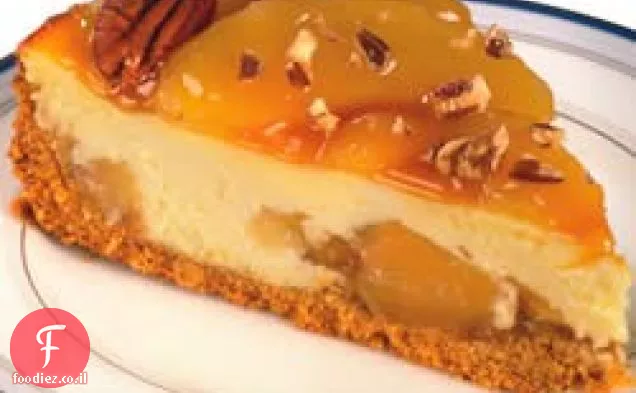 עוגת גבינה עם תפוח קרמל