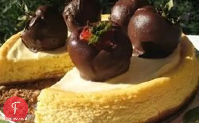עוגת גבינה עם שוקולד לבן עם פסיפלורה