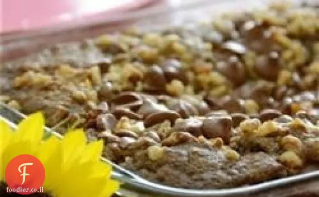עוגת שיבולת שועל עם שבבי שוקולד