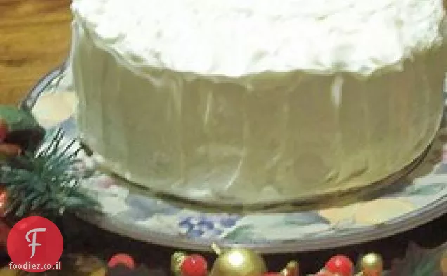 עוגת חג מולד לבנה
