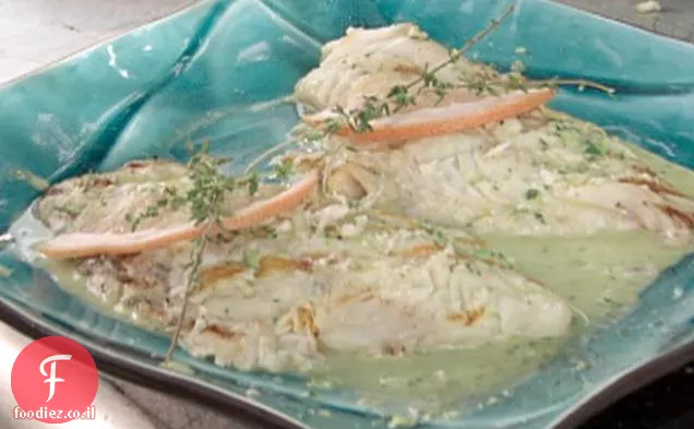 סנאפר אדום בגריל עם אשכולית-טימין Mojo