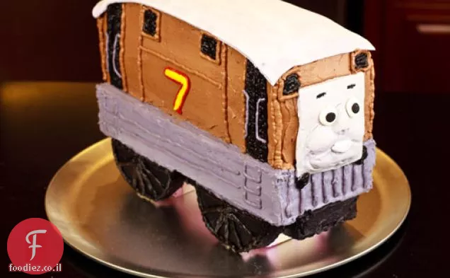 עוגת יום הולדת רכבת טובי