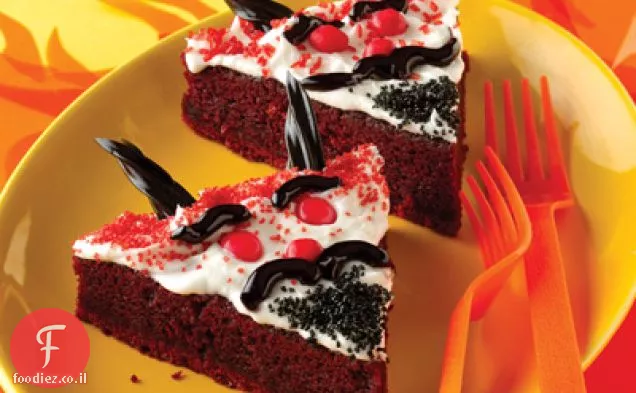 עוגות חטיף שטן אדומות