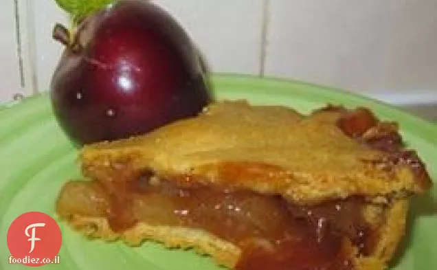 עוגת תפוחים מזוגגת כתומה