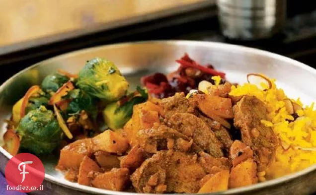 Goan ברווז Vindaloo ברוטב חריף חמוץ קאיין