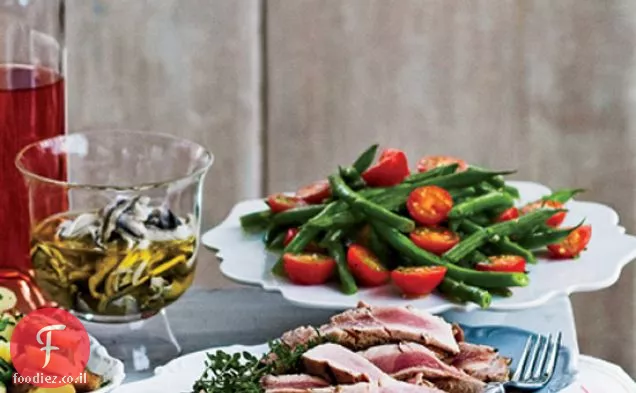 סטייקים טונה בגריל Niçoise