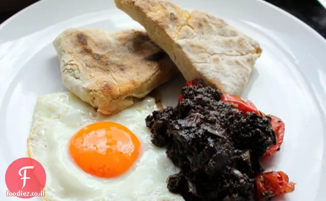 Farls סודה תוצרת בית, Morcilla & ביצים