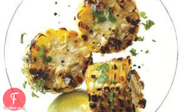 תירס בגריל מקסיקני עם כוסברה