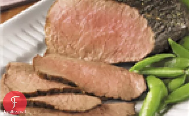 צלי בקר מצופה בעשב שום
