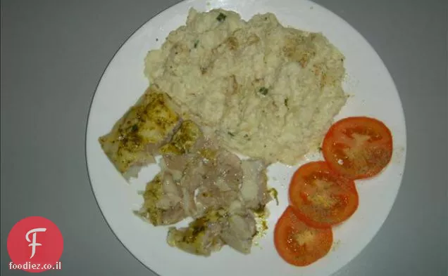 Boston Blue Fish & Faux Taters / כרובית.
