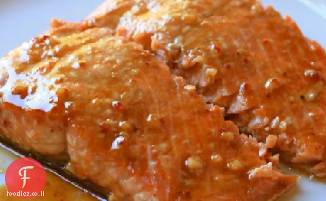 סלמון מזוגג מייפל