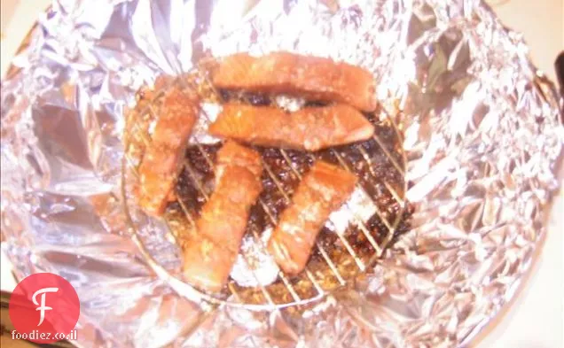 סלמון עם ויניגרט עגבניות