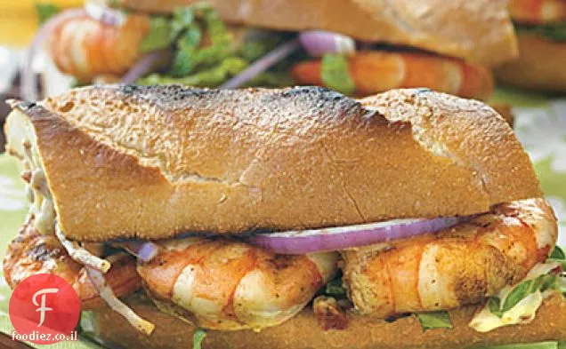 שרימפס בגריל Po ' Boy