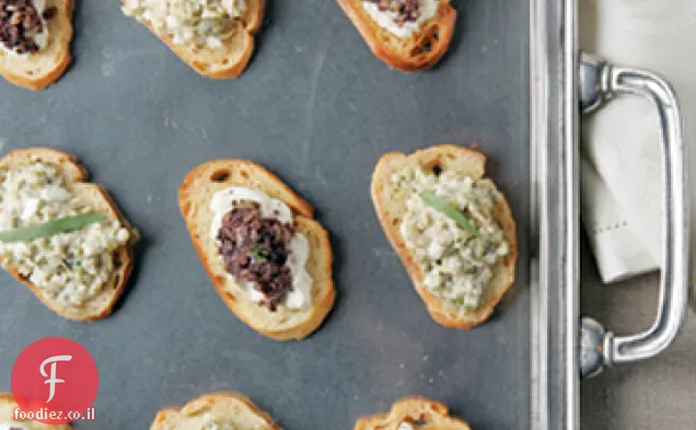 טונה Nicoise Crostini עם Iman