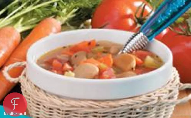 מרק שעועית חמאה צמחונית