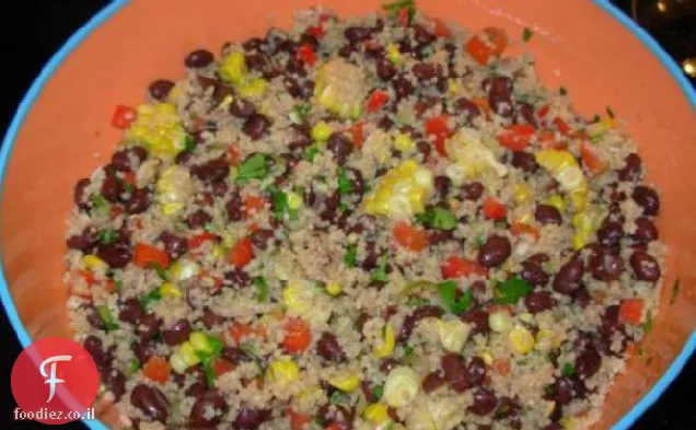 שעועית שחורה Cous-סלט Cous