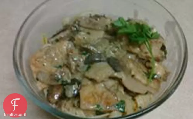 עוף קרמי Marsala פטוצ'יני